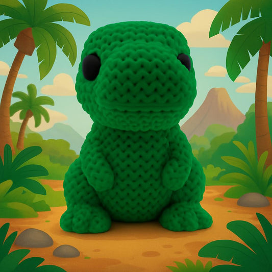 Knitted-Style Dinosaur