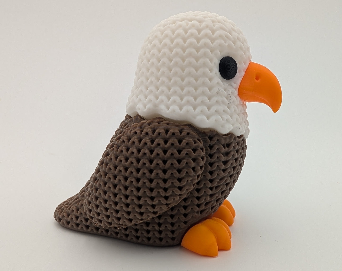 Knitted-Style Bald Eagle