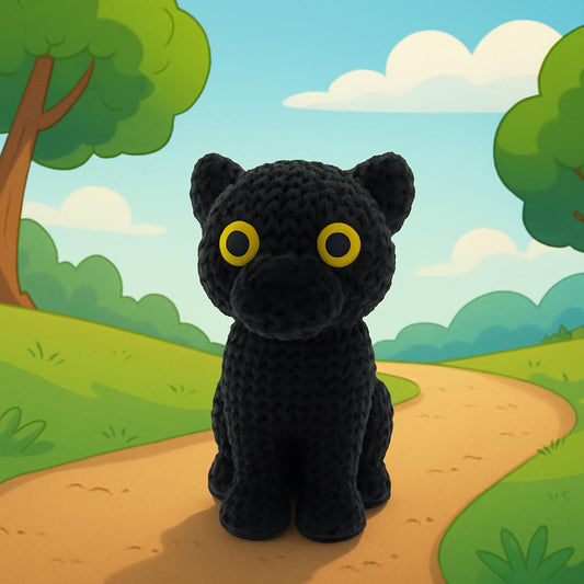 Knitted-Style Panther