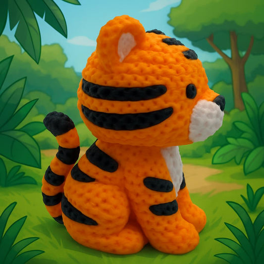Knitted-Style Tiger
