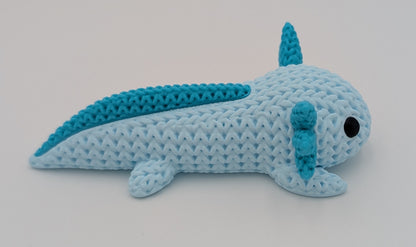 Knitted Style Axolotl 3D Printed Animal Figurine, Cute Desk Decor, Unique Gift for Axolotl Lovers