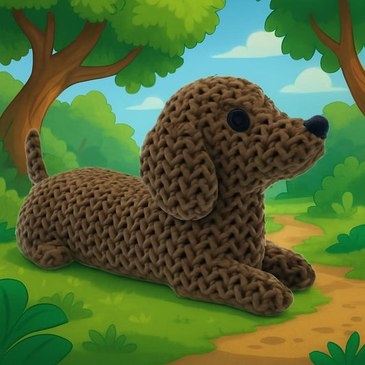 Knitted-Style Dachshund