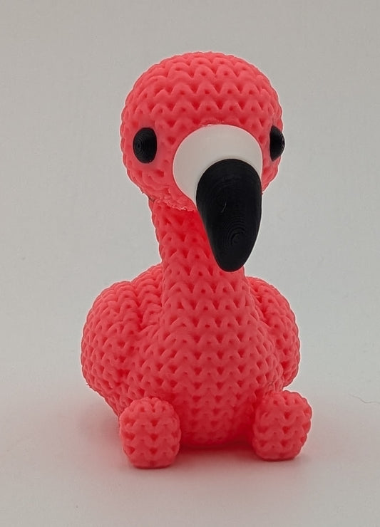 Knitted-Style Flamingo