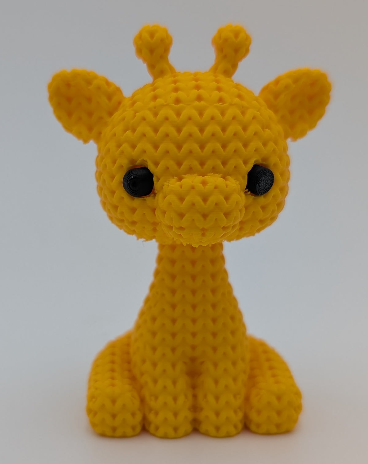 Knitted Style Giraffe 3D Printed Animal Figurine, Cute Desk Decor, Unique Gift for Giraffe Lovers