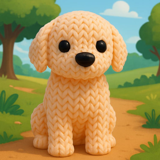 Knitted-Style Golden Retriever