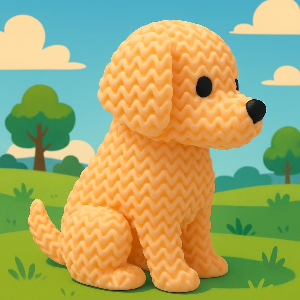 Knitted-Style Golden Retriever