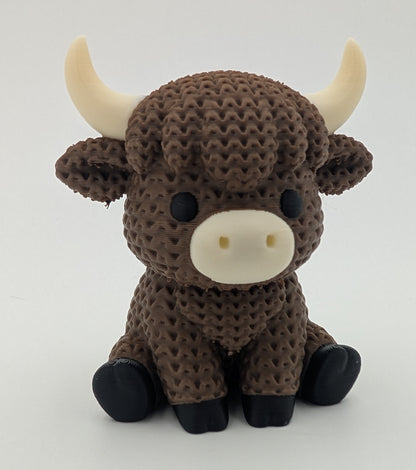 Knitted-Style Highland Cow