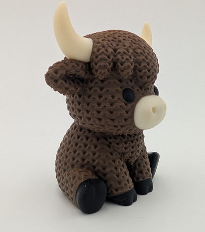 Knitted-Style Highland Cow