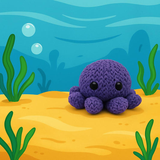 Knitted-Style Octopus