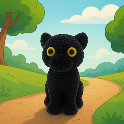 Knitted-Style Panther
