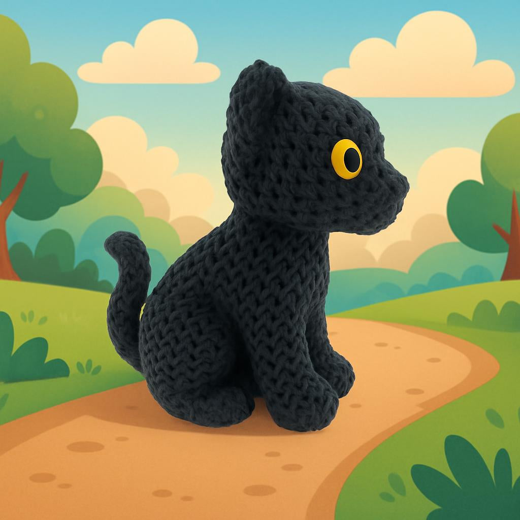 Knitted-Style Panther