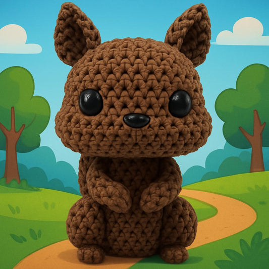 Knitted-Style Squirrel