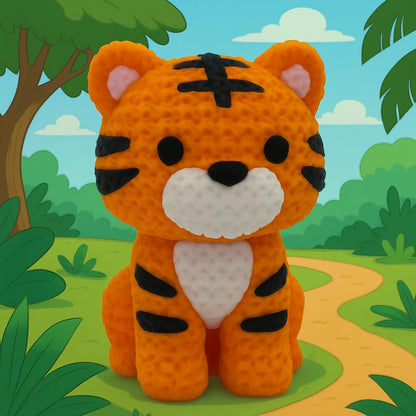 Knitted-Style Tiger