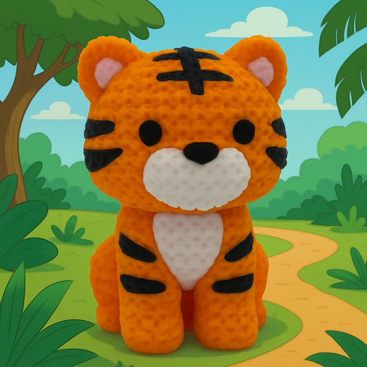 Knitted-Style Tiger