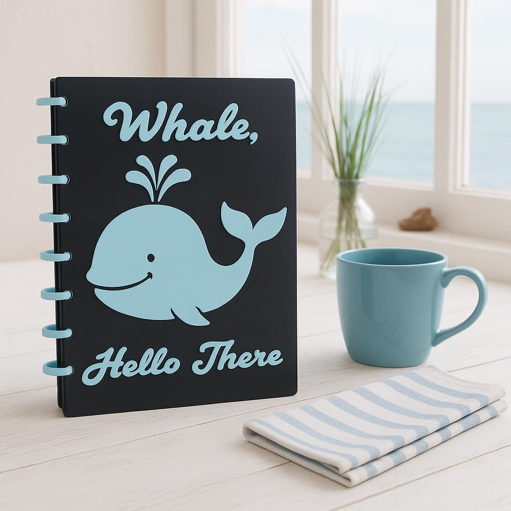 Whale, Hello There A5 Discbound Notebook
