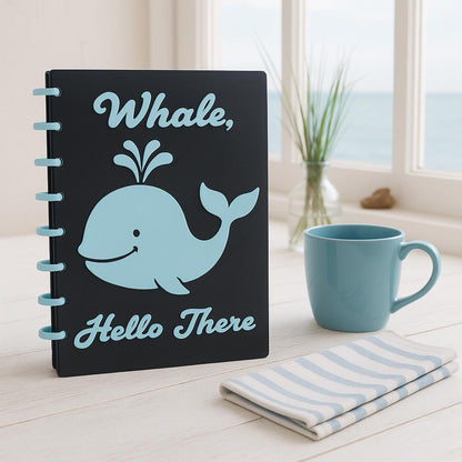 Whale, Hello There A5 Discbound Notebook